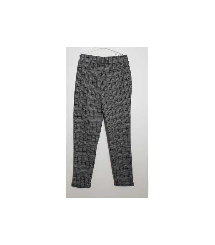 Pantaloni fetite in carouri cu cordon in talie MENSIS