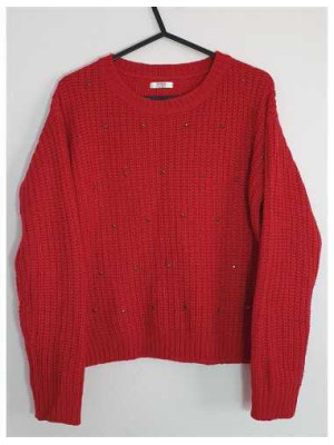 Pulover tricotat accesorizat cu tinte GIRLS