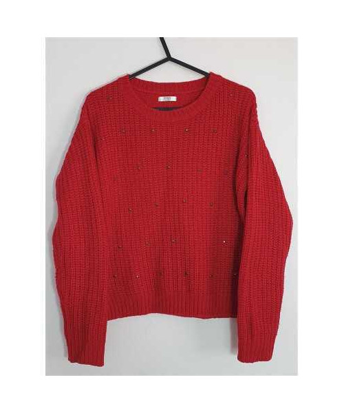 Pulover tricotat accesorizat cu tinte GIRLS