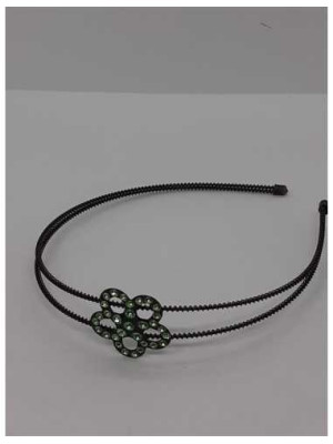 Bentita din metal cu floare si strasuri