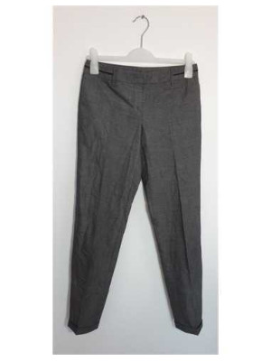 Pantaloni de dama cu buzunare decorative la spate