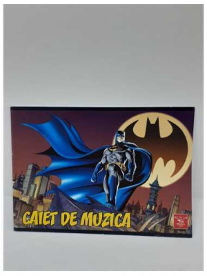 Caiet muzica 24 file model Batman Pigna