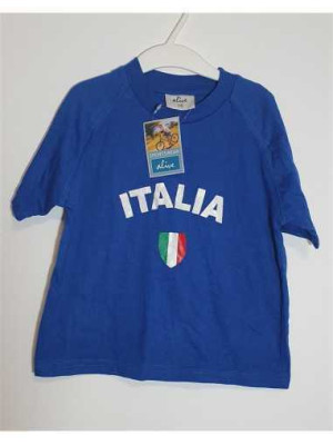 Tricou baieti cu maneca scurta imprimeu steagul Italiei Alive