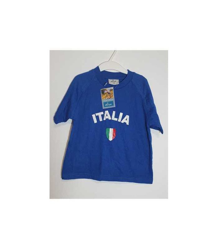 Tricou baieti cu maneca scurta imprimeu steagul Italiei Alive