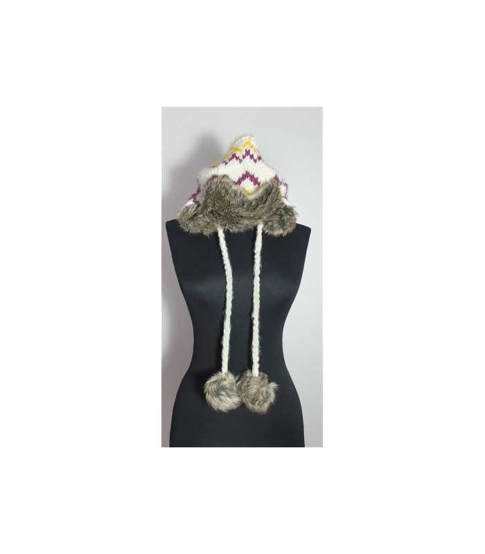 Caciula de iarna tricotata cu blanita Firefly