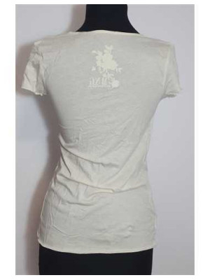 Tricou dama Uni cu decolteu in V marimea S 2