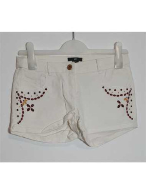 Pantaloni scurti blugi imprimeu cu floricele H&M