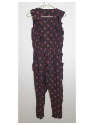 Salopeta pentru copii cu imprimeu inimioare Next