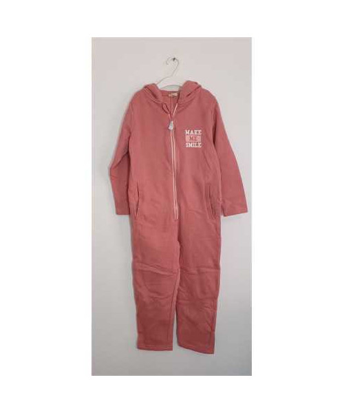 Pijama intreaga cu gluga pentru fetite Hip&Hopps