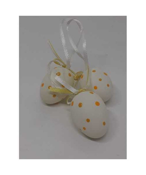 Set 3 oua decorative din plastic pentru Paste