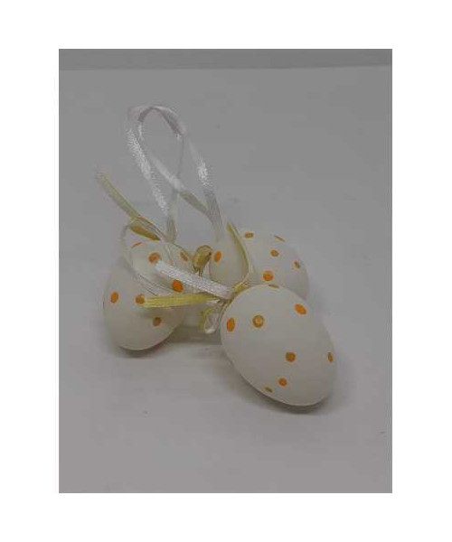 Set 3 oua decorative din plastic pentru Paste