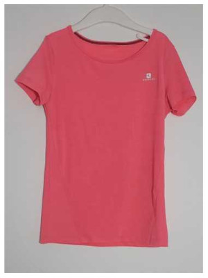 Tricou Uni cu maneca scurta pentru fetite Domyos