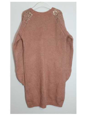 Pulover tricotat pentru fetite cu paiete Kiabi 2