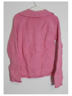 Pulover tricotat pentru fetite cu floricele multicolore TCM 2