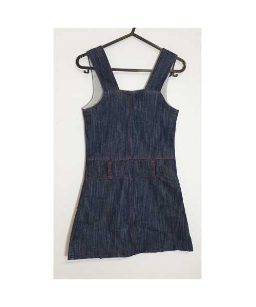 Sarafan de blugi pentru fetite culoare bleumarin