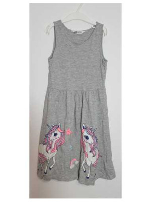 Rochita de vara pentru fetite cu imprimeu unicorni H&M