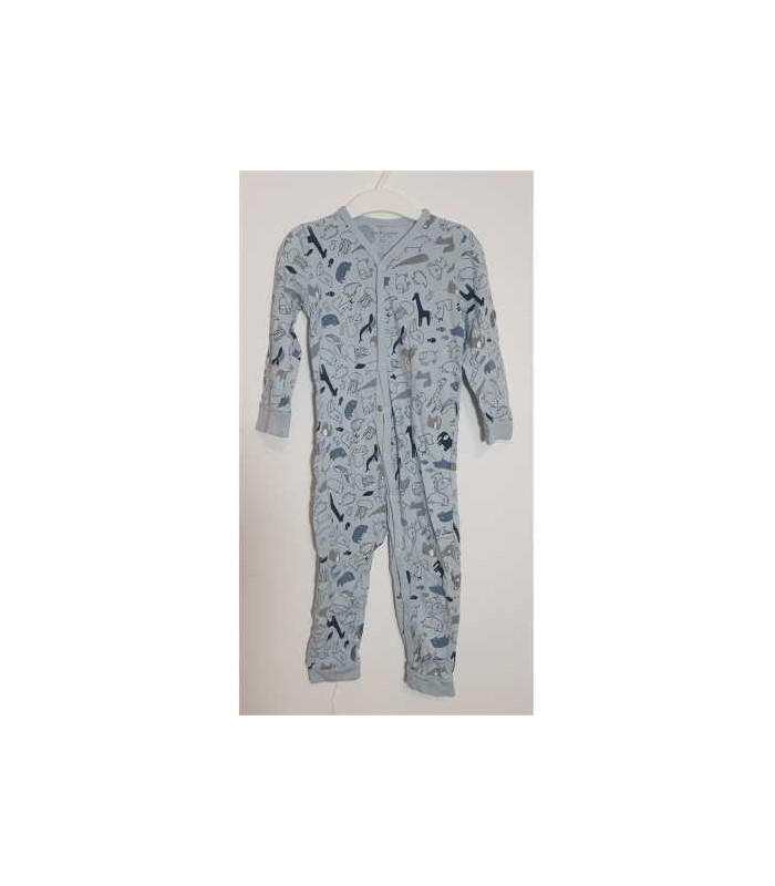 Pijama intreaga cu desene girafe si meduze Sinsay