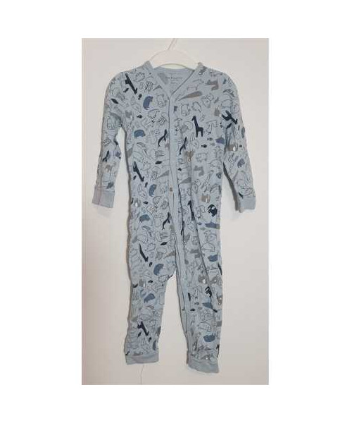 Pijama intreaga cu desene girafe si meduze Sinsay