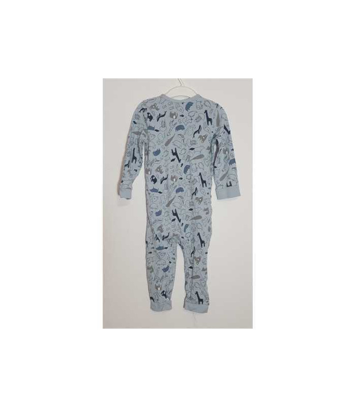 Pijama intreaga cu desene girafe si meduze Sinsay