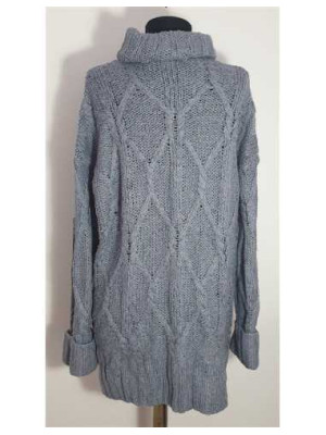 Pulover tricotat de dama model cu romburi DIVIDED H&M 2