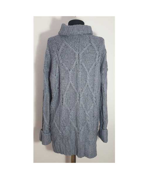 Pulover tricotat de dama model cu romburi DIVIDED H&M