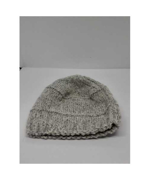 Caciula crosetata pentru copii culoare gri