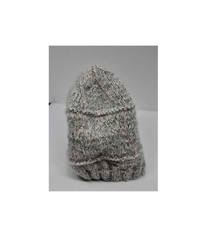 Caciula crosetata pentru copii culoare gri