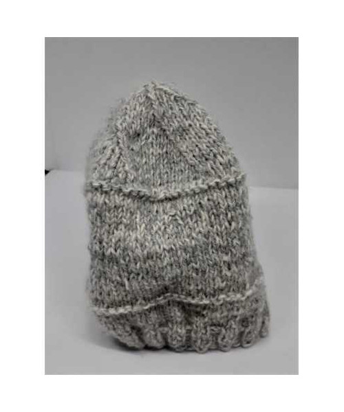 Caciula crosetata pentru copii culoare gri