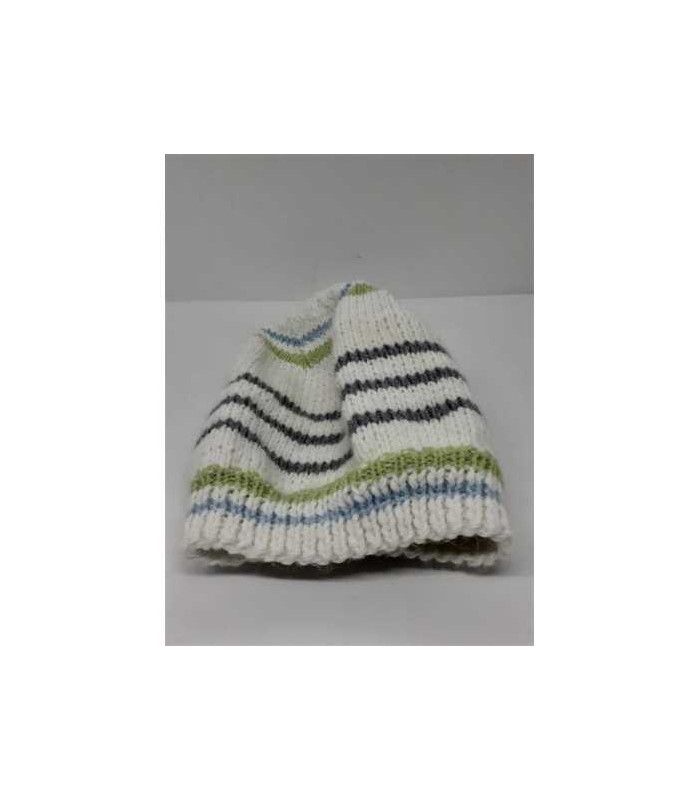 Caciula crosetata pentru copii cu dungulite colorate