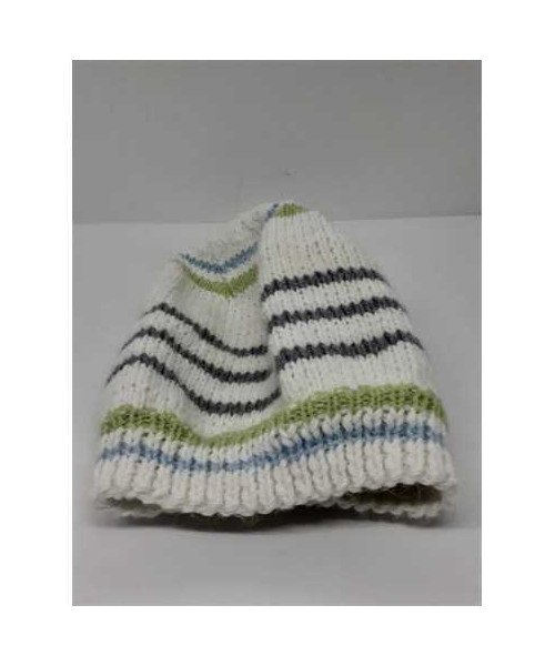 Caciula crosetata pentru copii cu dungulite colorate