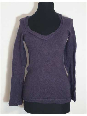 Pulover de dama cu decolteu MNG Basics