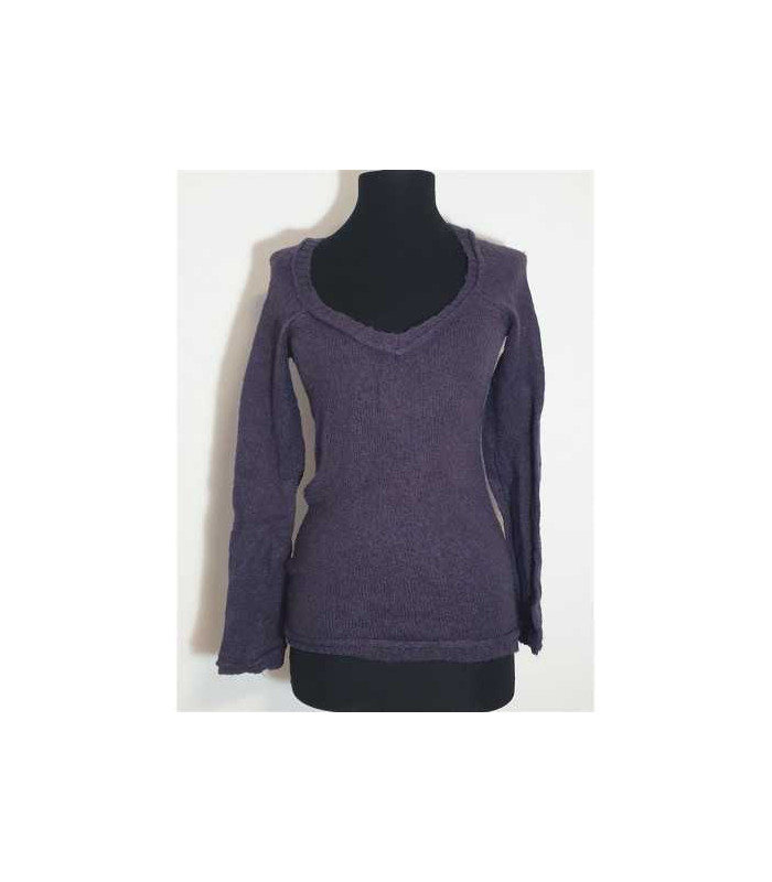 Pulover de dama cu decolteu MNG Basics