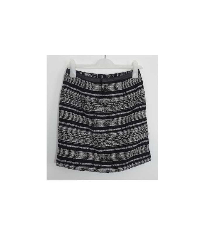 Fusta scurta cu dungi albe Koton