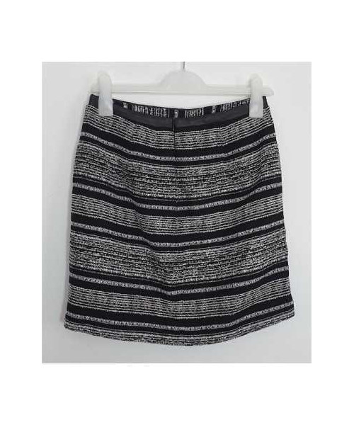 Fusta scurta cu dungi albe Koton