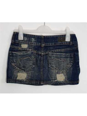 Fusta scurta Jeans model rupt 2