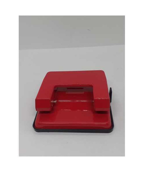 Perforator din metal culoare rosu