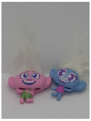 Set doua mini figurine din plastic trolls 2