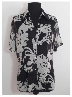 Camasa vaporoasa dama cu imprimeu floral DIYUSI