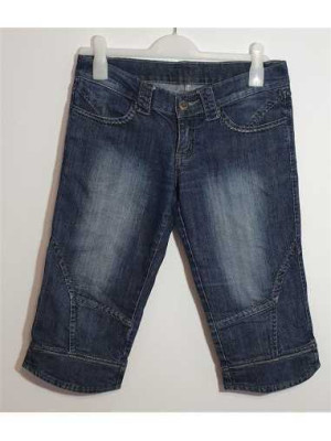 Pantaloni Jeans trei sferturi cu buzunare