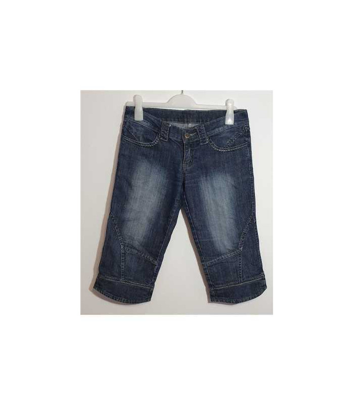 Pantaloni Jeans trei sferturi cu buzunare