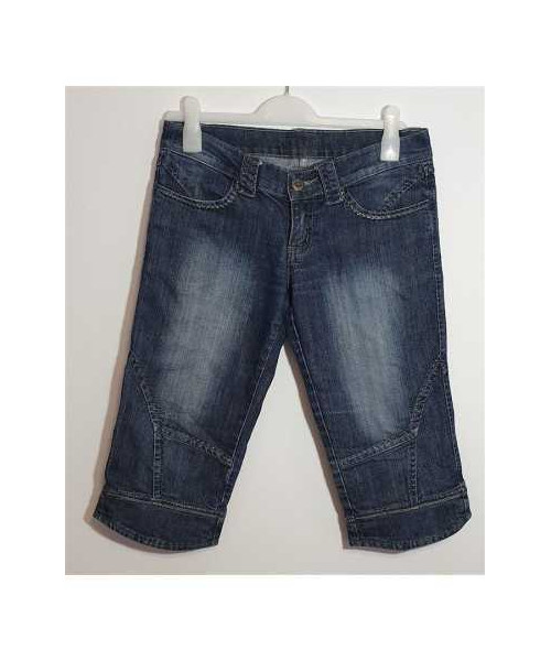 Pantaloni Jeans trei sferturi cu buzunare