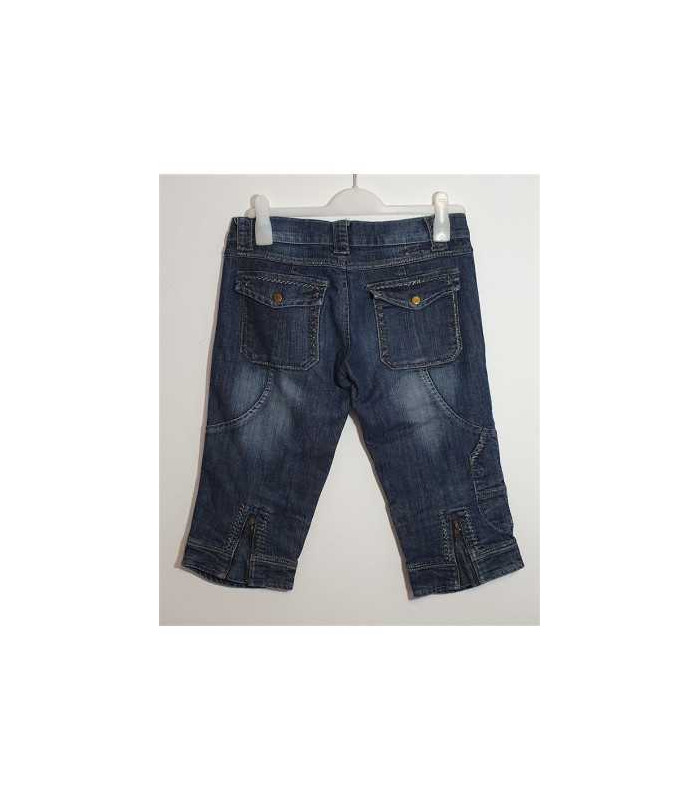 Pantaloni Jeans trei sferturi cu buzunare