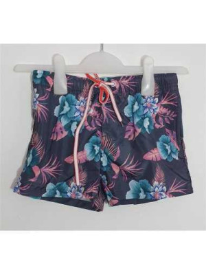 Pantaloni scurti cu motive florale multicolore K&D