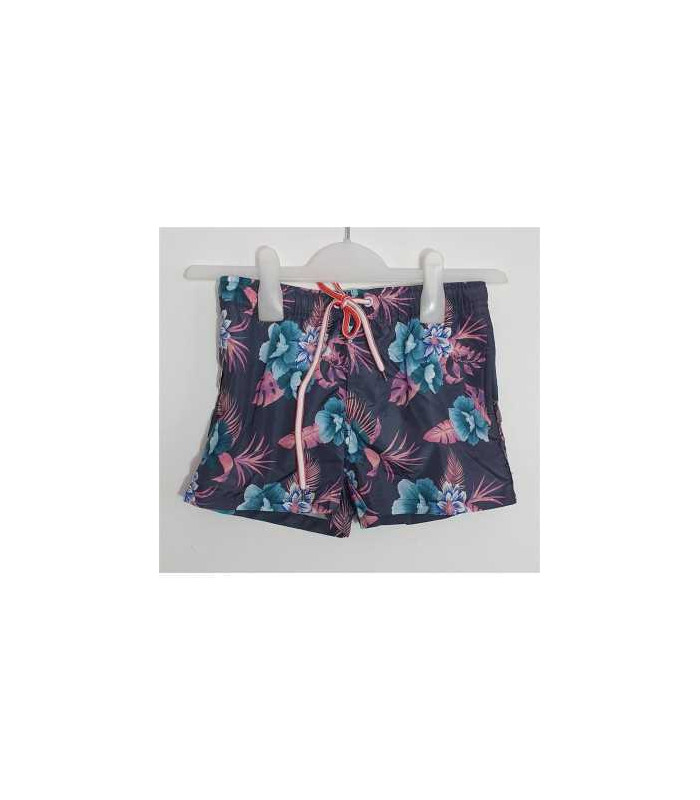 Pantaloni scurti cu motive florale multicolore K&D