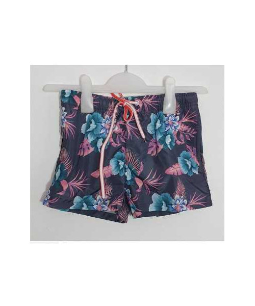 Pantaloni scurti cu motive florale multicolore K&D