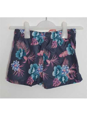 Pantaloni scurti cu motive florale multicolore K&D 2