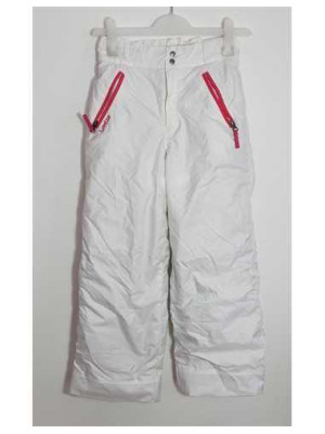 Pantaloni albi de ski cu buzunare Decathlon