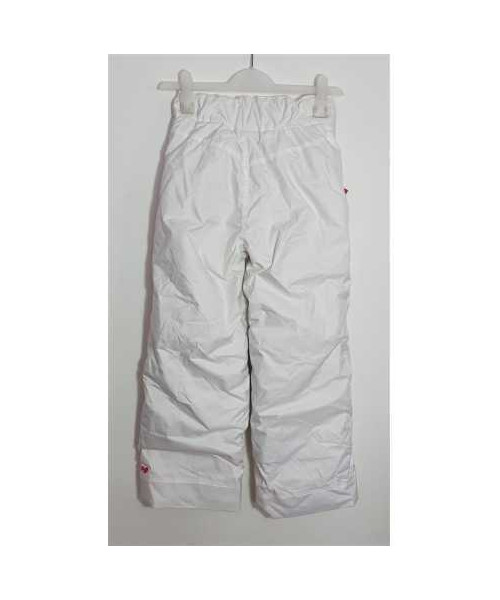 Pantaloni albi de ski cu buzunare Decathlon