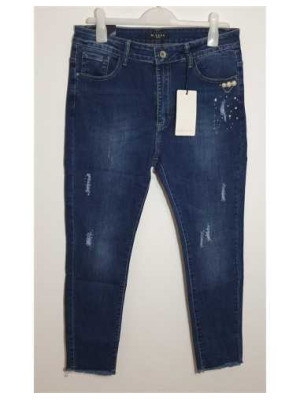 Pantaloni de blugi bleumarin pentru dama Sara Jeans