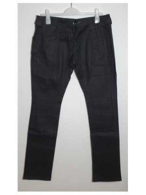 Pantaloni de blugi cu curea in talie LJY Jeans